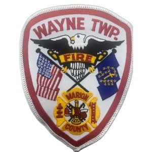 Wayne Twp Marion County Fire Department Patch Embroidered Vintage NOS